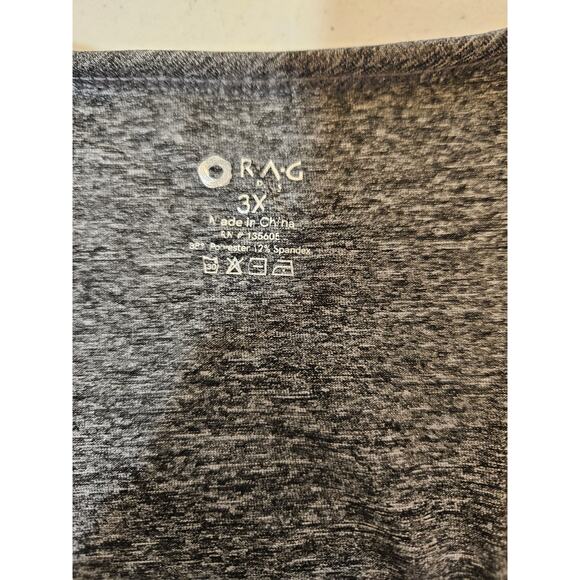 Rag Plus Charcoal Gray sports workout bra - size 3X - NWT - Picture 4 of 6